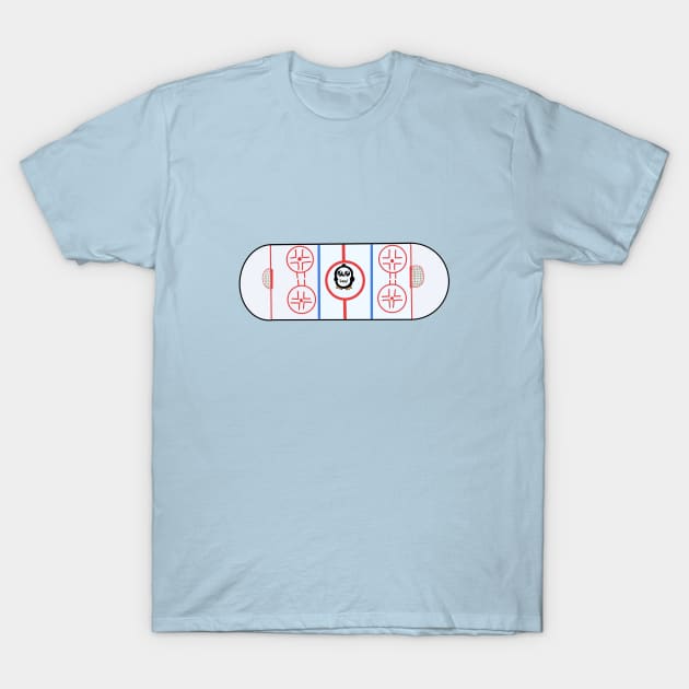 Penguin Hockey Rink T-Shirt by Cooper Design Co